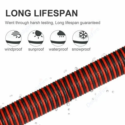 12V Red Black Hookup Wire 2 Pin Automotive Flat Cable LED Extension Wires For Doorbell LED Ribbon Lamp Tape Lighting Speakers.