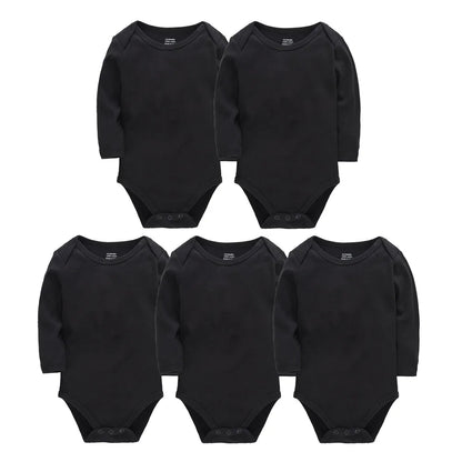 Kavkas 3 Stück 5 Stück 7-teiliger Baby-Body für Jungen, 0–24 Monate, 100 % Baumwolle, volle Ärmel, Herbst-Kleidung für Neugeborene.