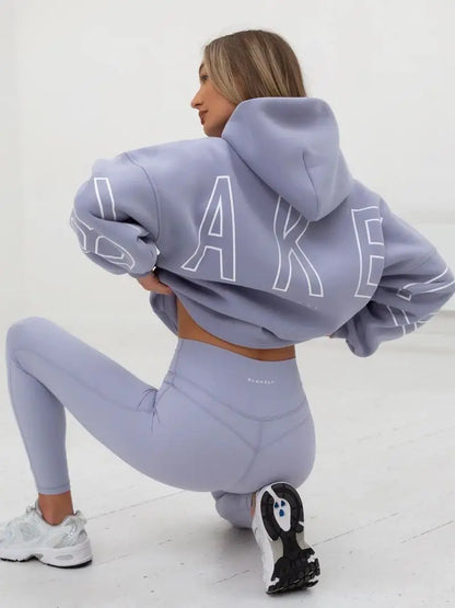 European American Fashion Printed Hooded Hip Hop Sweatshirt 2025 New Cross Border Thickened Versatile Long-sleeved Loose Clothes