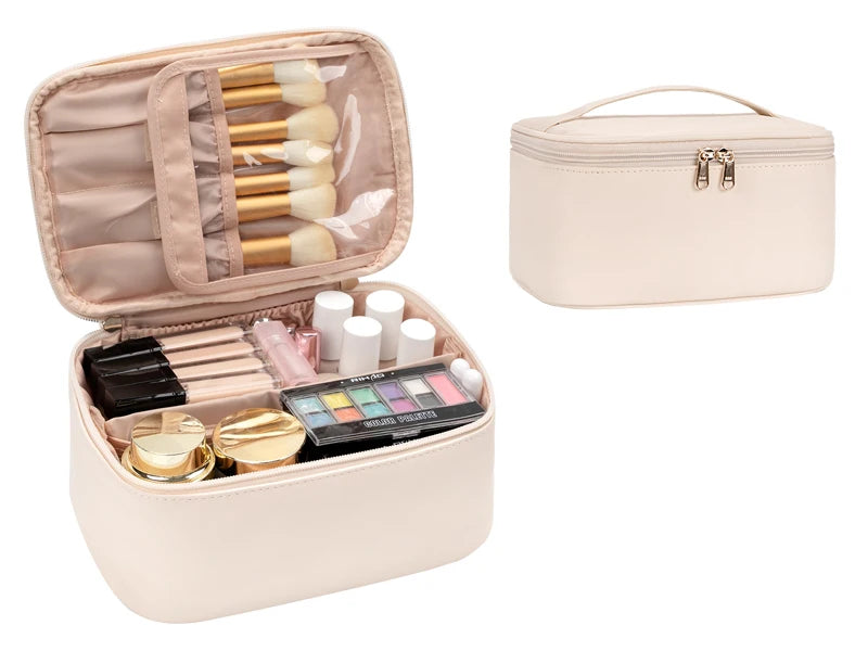 Makeup Bag Portable Cosmetic Bag Large Capacity Travel Makeup Case Organizer Black For Women Toiletry Bag for Girls Traveling