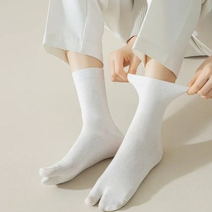 Fashion Japanese Style Tabi Toe Socks for Men Women Summer Fiber Two Finger Socks Kimono Flip Flop Sandal Split Tabi Toe Sock.