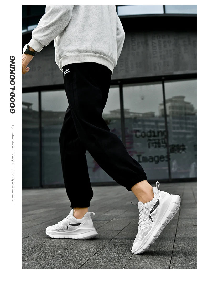 Men's Running Shoes Marathon Breathable Lightweight Women's Comfortable Casual Athletic Nonskid Walking Sports Sneakers