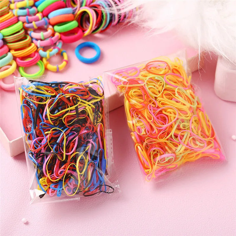 565 870Pcs Girls Cute Elastic Hair Bands Hairpins Flower Hair Claws Hair Clip Rubber Band Ponytail Holder Kids Fashion.
