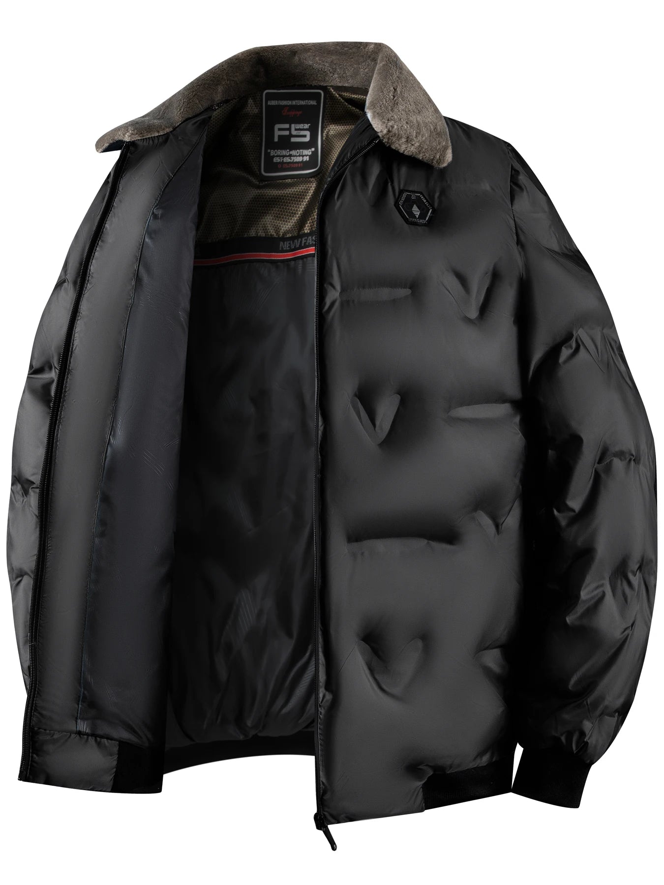 Winter warm jacket, casual business outdoor sports cotton jacket, lapel zipper, real pocket, men's jacket, jacket shirt