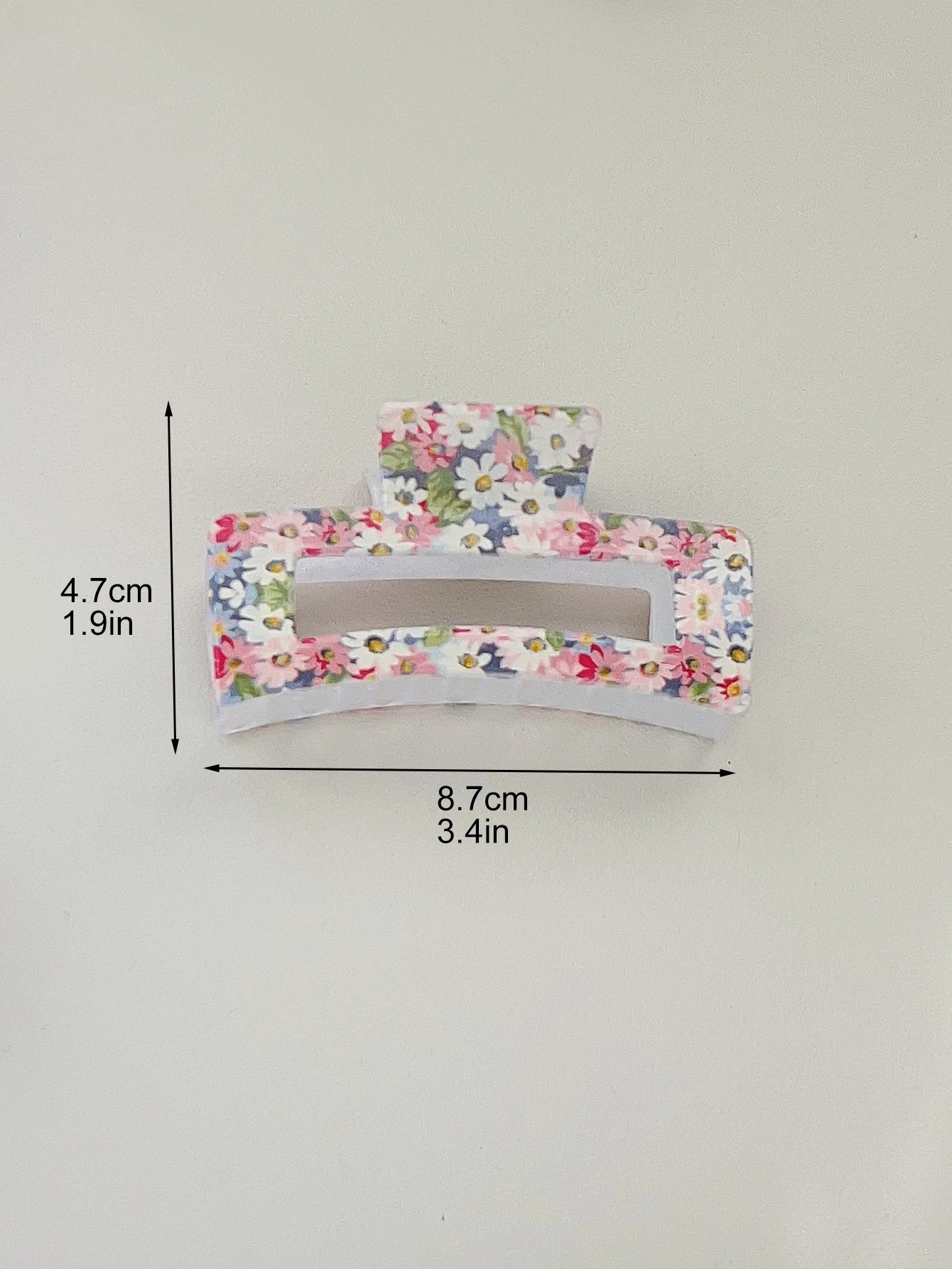 1/3/4/6 Pcs Medium Hair Claw Clips for Women Girls, Pink Strong Hold Matte Square Hair Clips for Thick Thin Hair