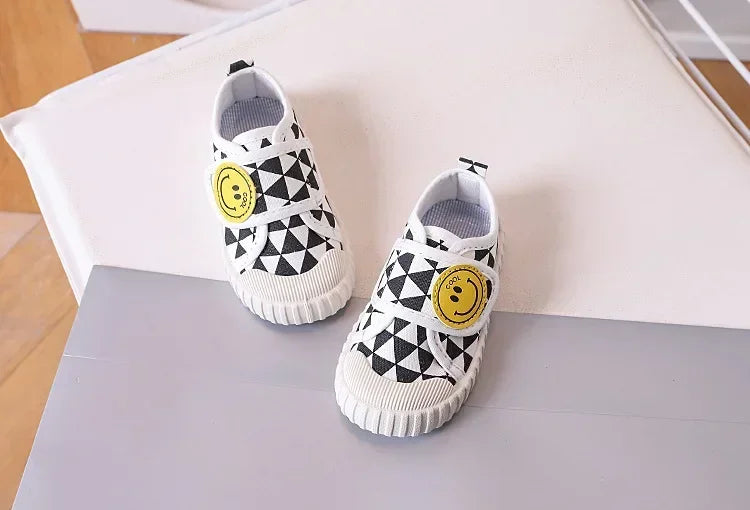 Fashion Children Shoe Versatile Canva Shoe 2025spring Autumn New Boy Shoe Flat Casual Shoes Simple Girl Shoes Comfort Baby Shoes.