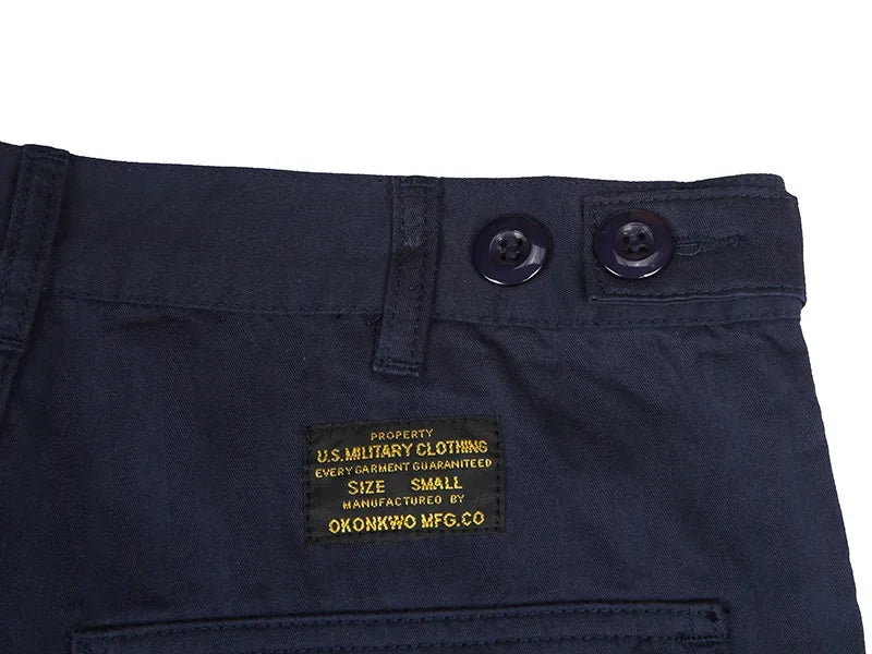 OKONKWO American Style Vintage Military Pants OG-107 Work Casual Pants People's Pattern Trousers Ame Kwo
