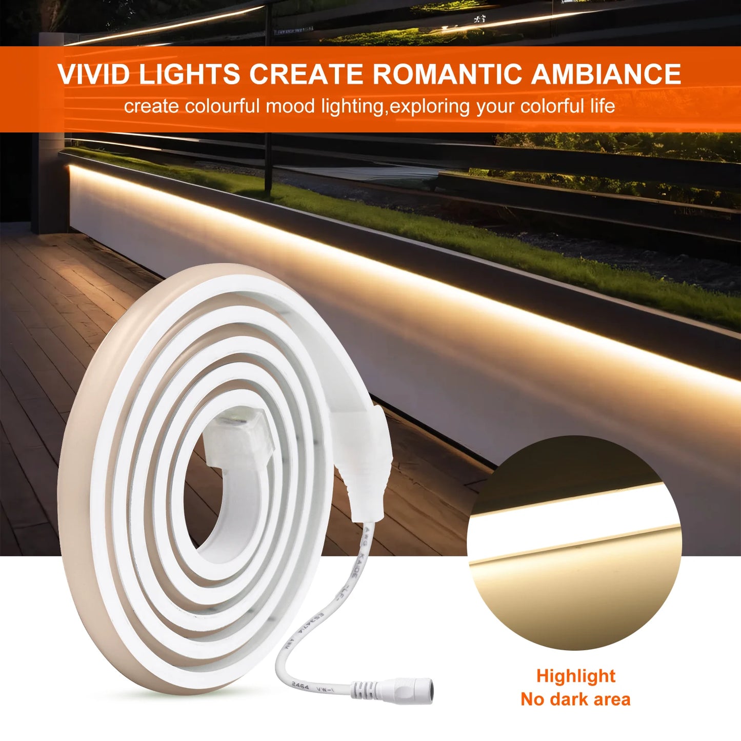 12V 24V Tuya Smart WiFi COB Neon Strip Waterproof 0.5M 5M 10M 20M 320LED/M Flexible LED Tube Tape for Kitchen Cabinet Room Decor.