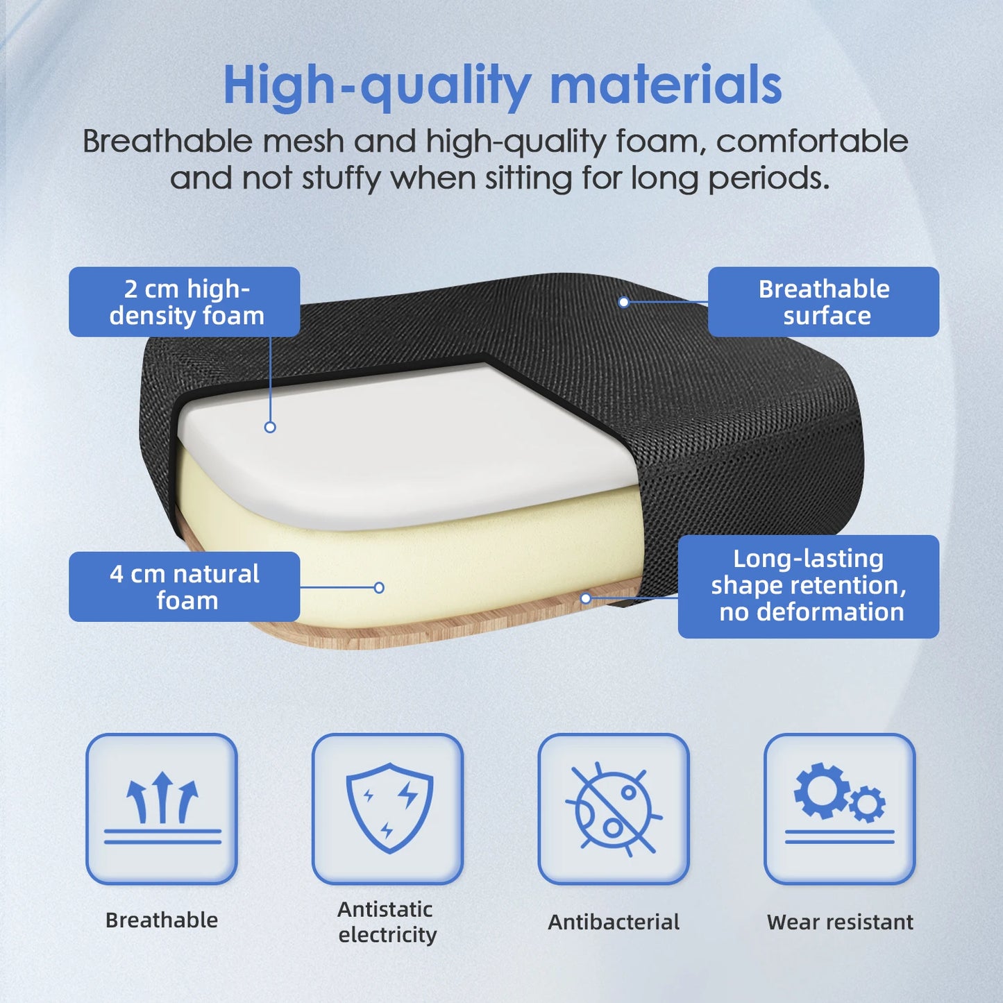 aiibottech Bürostuhl Ergonomische Liege 90er ° -125 ° ,Schreibtischstuhl mit Lordosenstütze, verstellbarer Computerstuhl, Wohnzimmerstühle