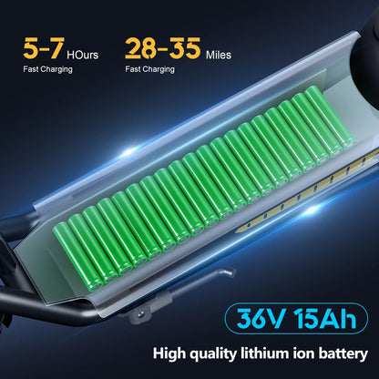 EMOKO A19 City E-Scooter 500W 36V15AH Battery 12 Inch Tires EScooter Adult City Commuter Electric Scooter.