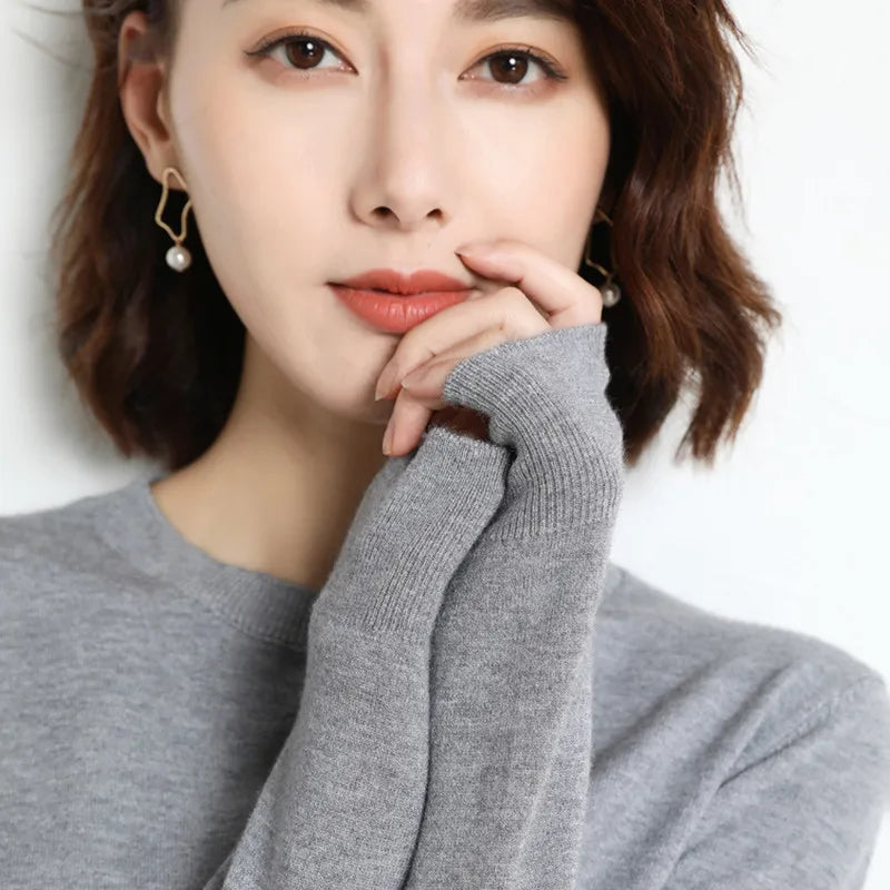 22 farben Herbst und Winter Kaschmir Pullover Frauen Pullover Oansatz Pull Femme Lange Hülse Frauen Casual Lose Pullover Pullover.