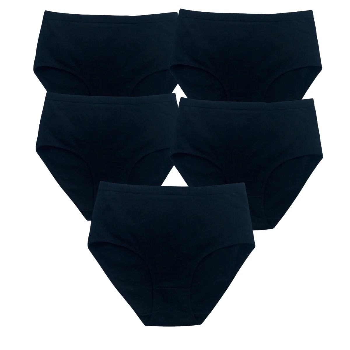 5Pcs/Set High Rise Cotton Panties Women Sexy Lingerie Solid Color Briefs Female Seamless Underwear Comfort Intimates.