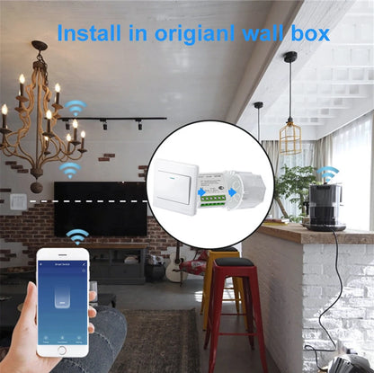 16A 20A Tuya WiFi Smart Switch 2-Wege-Steuerung Mini Smart Breaker Arbeit mit Smart Life Alexa Google Home Alice.