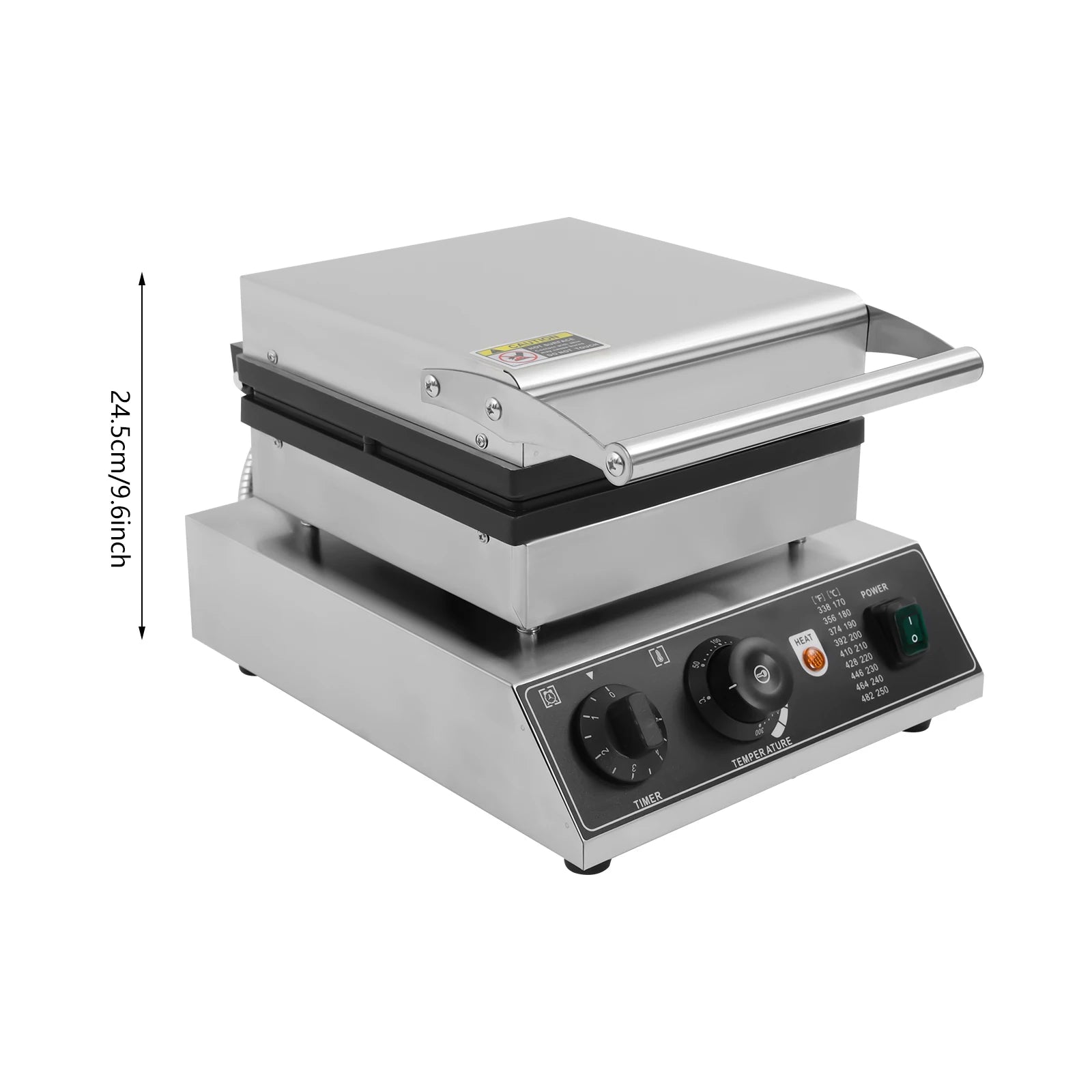 1750W Electric Waffle Maker 4 Grids Waffle Making Machine for Making Waffles Home Kitchens Commercial 50-300℃.