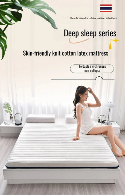 Anti-Mittel-Matratze aus Naturlatex, weiche Unterlage, spezielle Unterlage für Zuhause, Schlafsaal, Etagenbett, Studentenmatratzen, Druck-Memory-Schaum-Matratze