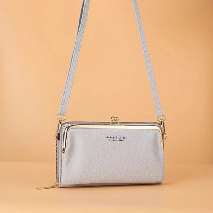 Women's Crossbody Bag Simple and Versatile Coin Purse Large-capacity Long Zipper Mobile Phone Bag Creative Single-shoulder Bag