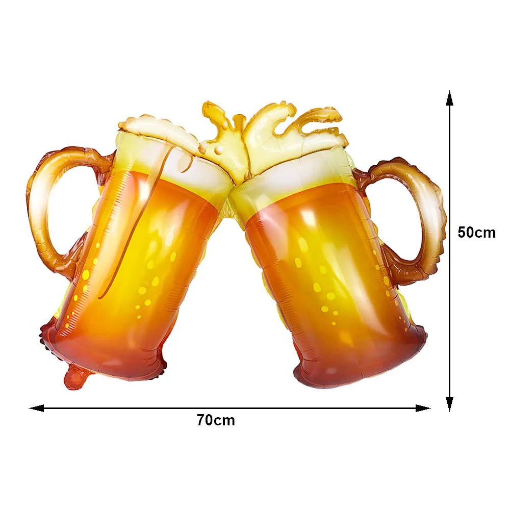 Oktoberfest Party Dekorationen Bier Banner Ballon 40. Kuchen Topper Anzahl Ballon für Deutsches Bier Geburtstag Party Supplies Gefälligkeiten.