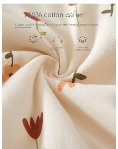 Neugeborene Schmetterlings kleidung Kletter kleidung verdickt Doppels chicht warme Baumwolle bedruckte Mönchs kleidung Herbst und Winter.