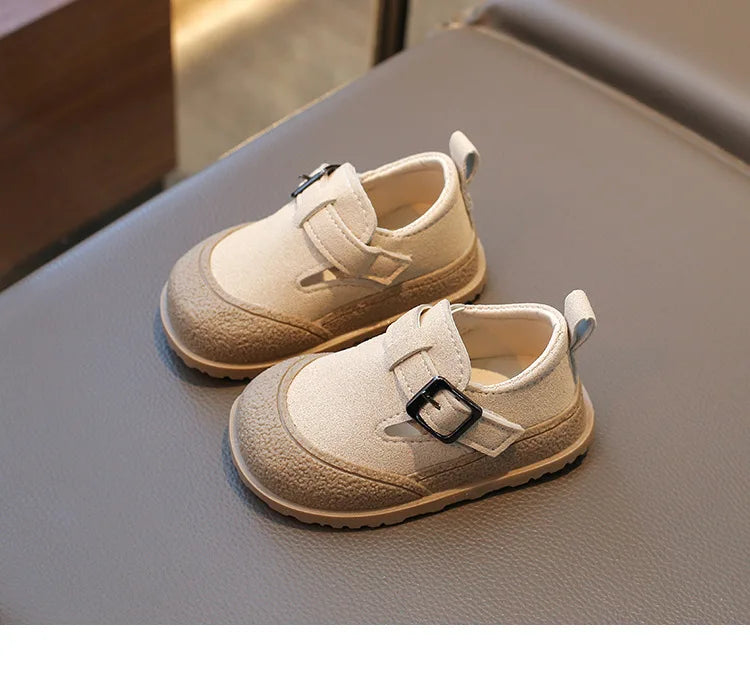 Boys' Boken Shoes Soft Soled Children's Shoes 2025 New Arrivals 0-1 years old Children's Sports Shoes Fashion Retro Bean Shoes.