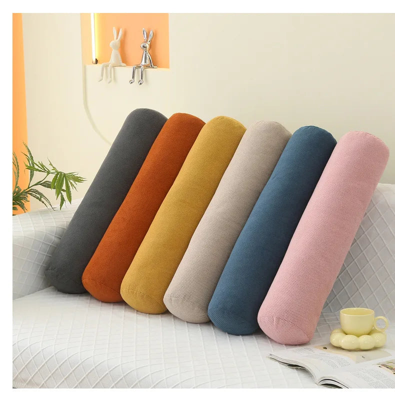 Body Pillow Pregnancy Pillows Chin Lumbar and Leg Support Stomach and Back Sleepers Adjustable Bendable Roll Pillow for Sleeping.
