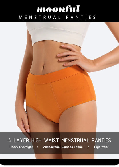 3PCS/Lot Menstrual Panties Woman Very Abundant Flow Menstruation Underwear High Waist Leak Proof Period Panties for Girls Set.