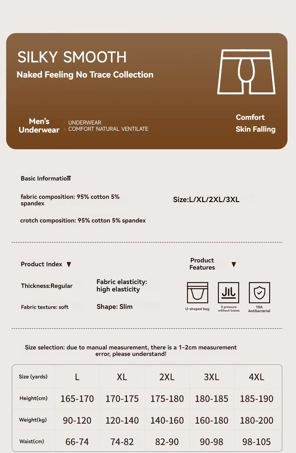 3 Teile/paket 100% Baumwolle Antibakterielle Boxer Hombre Doppel-schicht Atmungsaktive Hygroskopischen U Pouch Unterwäsche Mode männer Höschen