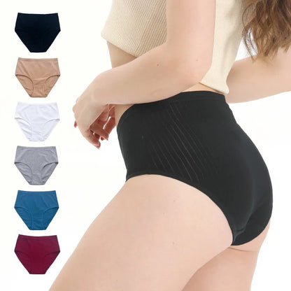 5Pcs/Set High Rise Cotton Panties Women Sexy Lingerie Solid Color Briefs Female Seamless Underwear Comfort Intimates.