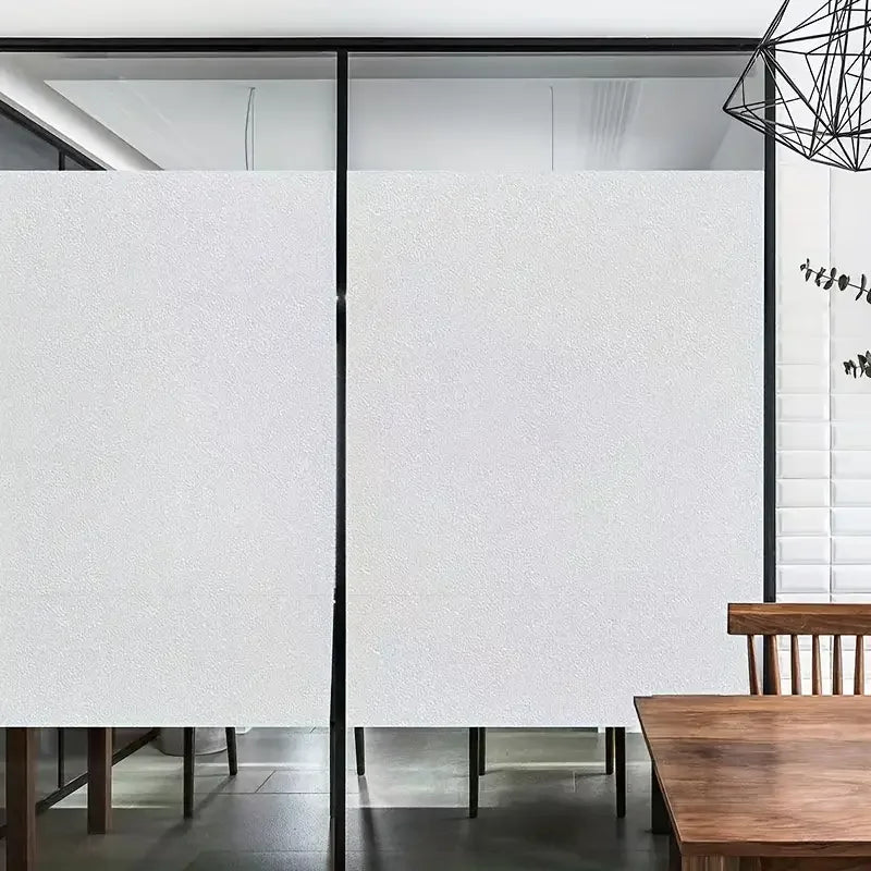 Window privacy film frosted glass window film PVC bathroom window frosted film suitable for privacy protection in home offices.