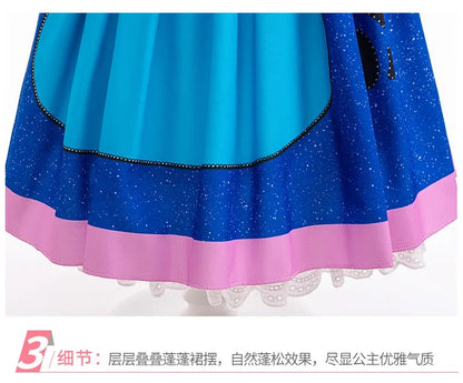 Baby Disney Film Stich Rolle Spielen Kostüm Sets Cartoon Niedliche Prinzessin Kleid Bühne Leistung Halloween Karneval Kinder Kleid.