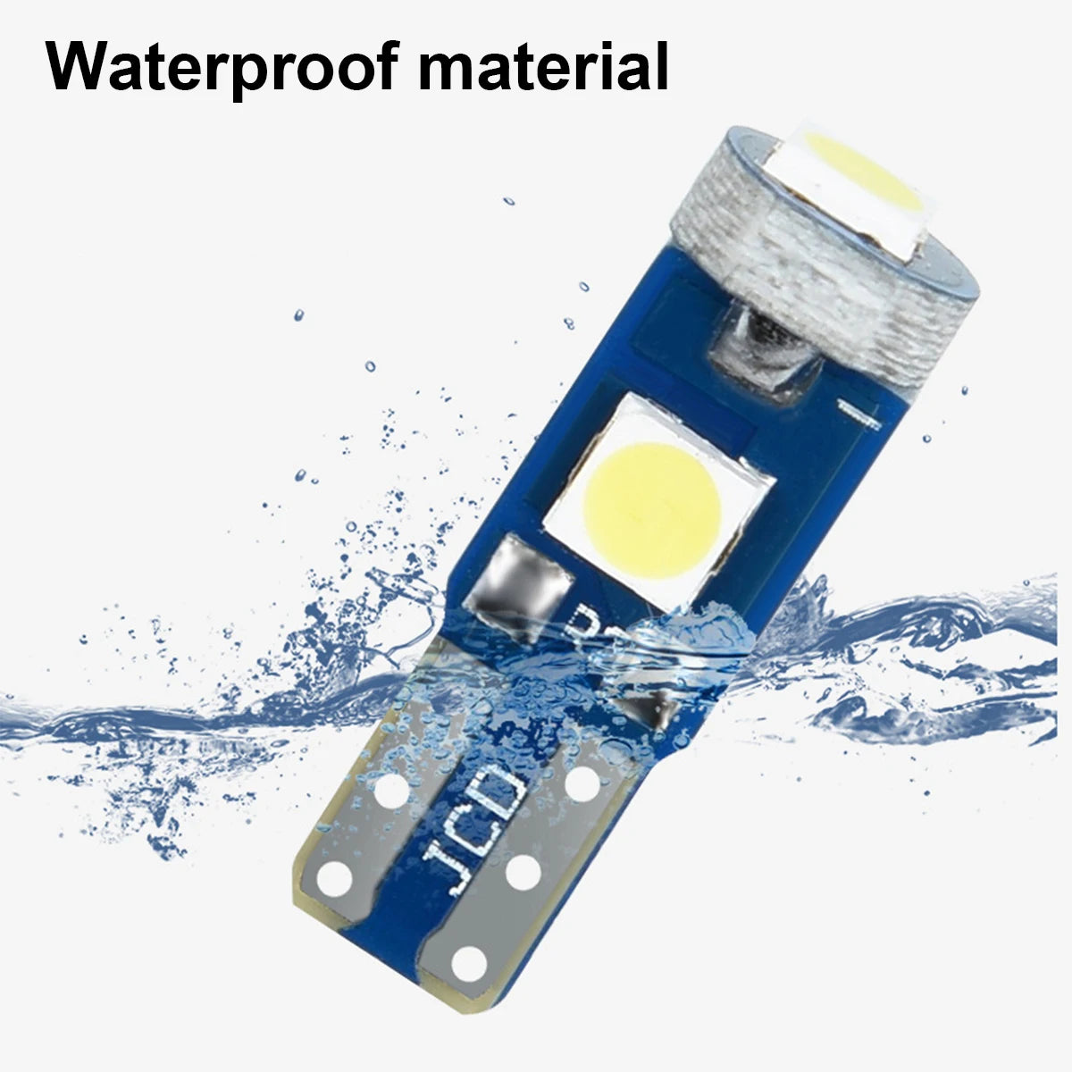 10X T5 Led-lampe W3w Auto Lichter Lizenz Lampe Motorrad Dashboard Licht Auto 3smd 12v Canbus Innen Mini rote Dome Lesen Lampen.