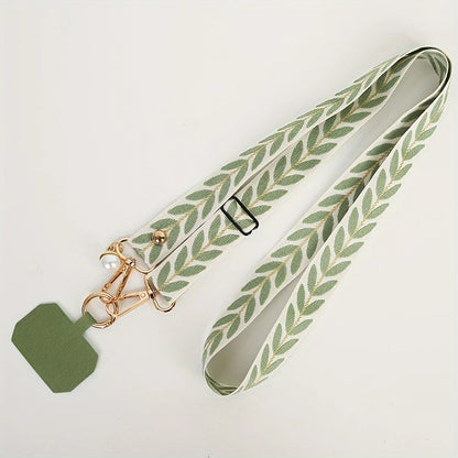 Universal Adjustable Mobile Phone Lanyard for Women Crossbody Single Shoulder Neck Strap Pearl Pendant Hanging Anti Loss Rope.