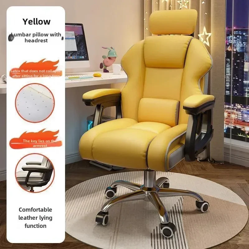 Bequemer Büro-Computerstuhl, universitätsschlafsaal, Schlafzimmer, Wohnzimmer, Spiel, Live-Streaming-Stuhl mit verstellbarer Rückenlehne
