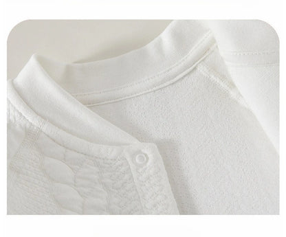 Somenie Neugeborenen Baby Body Baumwolle Niedlich Gedruckt Jungen Mädchen Strampler Warmes Zuhause Krabbeln Anzug Für Vier Jahreszeiten 3-6-9M.