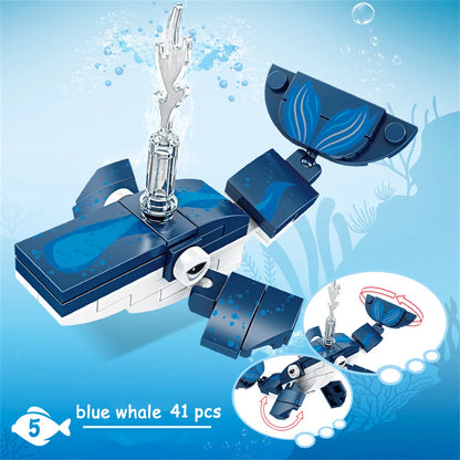 King crab Realistic Educational Ocean Creature Model Building Blocks Toys Easy Assembly,Ideal Holiday Gift for Kids Birthday.