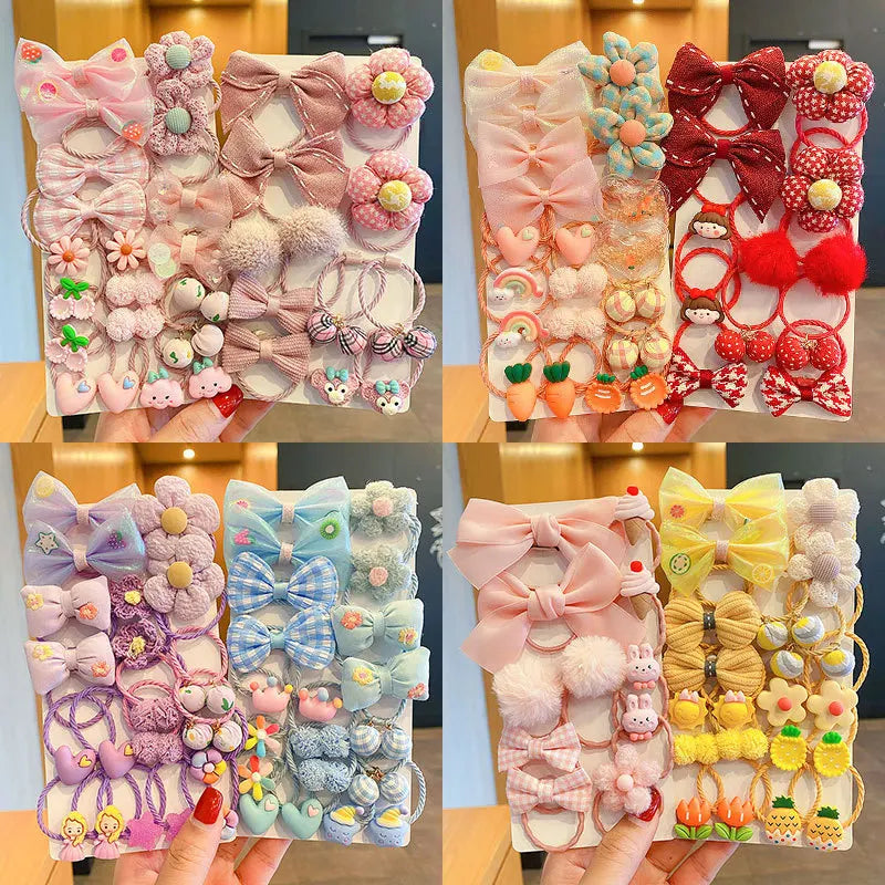 Flower Bow Tie Leather Band Headband Sweet Hair Accessories Baby Does Not Hurt Hair Lovely Headwear Hair Loop.