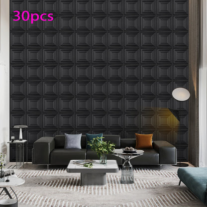KUUJOJO 3D textured wall panel for indoor wall decoration, suitable for living room, hall, bedroom, hotel, office, send tape