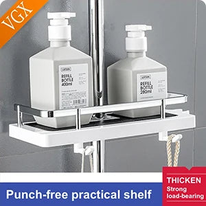 VGX Purified Bathroom Faucets Pull Out Water Filter Tap White Basin Mixer Sink Faucet Gourmet LED Display Brass Tapware Crane