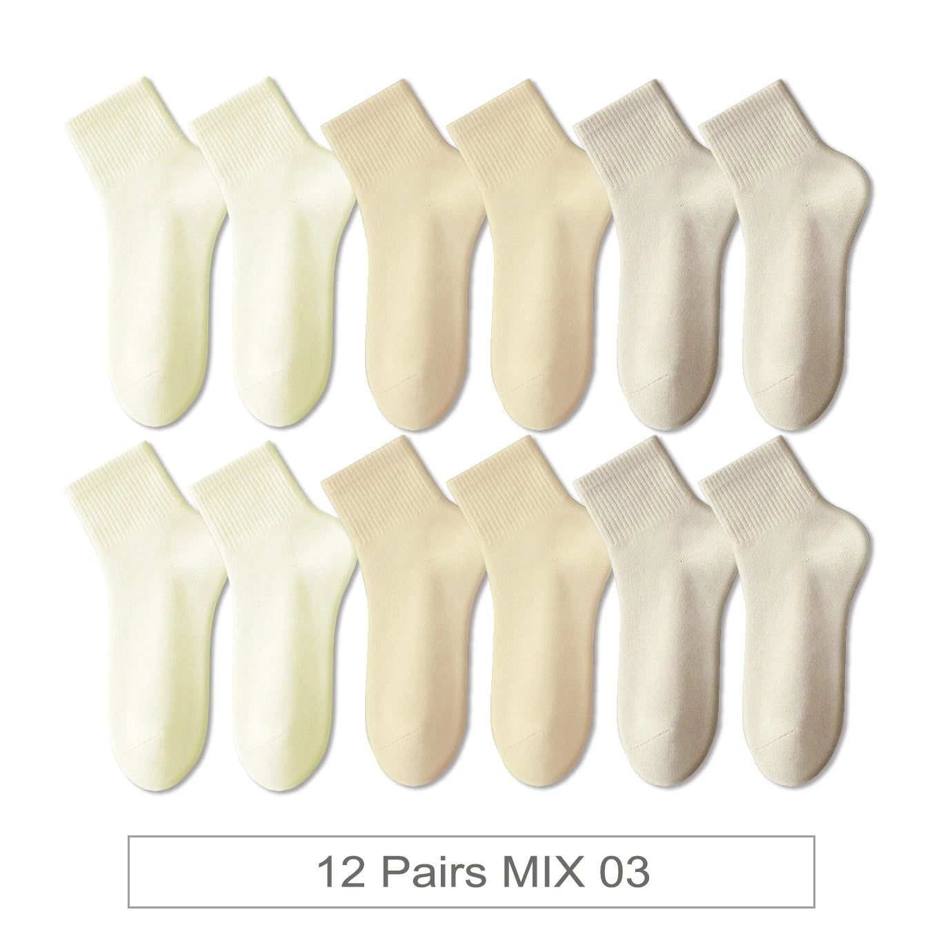 12 Pairs New Woman Cotton Socks Men Sock Short Ankle Colorful Autumn Spring Soft Breathable Colorful Girl Sock.