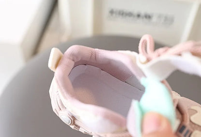 Oulylan Children Casual Shoes Thick-soled Sports Shoes Infant Footwear Boy Sneakers Breathable Non-slip Baby Shoes.