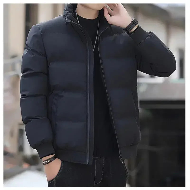 Men's thick warm jackets with zippers, casual wear, streetwear, business wear, new arrivals for autumn and winter 2025.