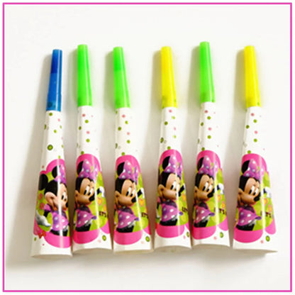 Disney Minnie Mouse Birthday Party Decoration Pink Minnie Paper Cups Plates Napkin Tablecloth Tableware Balloosn Baby Shower Kid