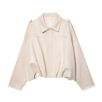 MUJER 2025, Wildleder-Bomberjacken für Damen, Oberbekleidung, übergroße Jacke, Damen-Streetwear, Reißverschluss, Damenmäntel, gepolsterte Varsity-Jacken.