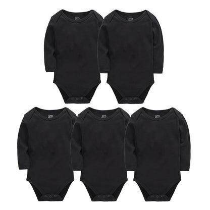 Kavkas 3 Stück 5 Stück 7-teiliger Baby-Body für Jungen, 0–24 Monate, 100 % Baumwolle, volle Ärmel, Herbst-Kleidung für Neugeborene.