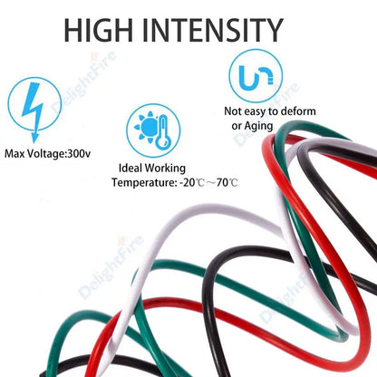 Multicolor Electrical Wire 14 16 18 20 22 AWG Flexible PVC Copper Wire Electronic Cable For Equipment LED Strip Light Speaker.
