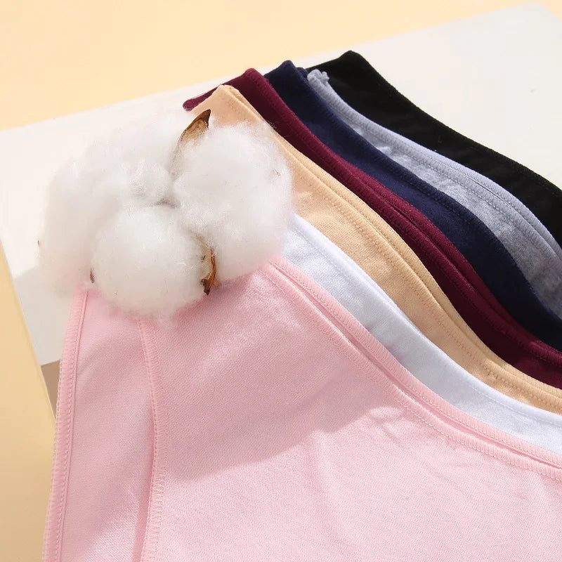 4PCS Seamless Cotton Panties Women Solid Color Briefs Sexy Low Waist Underpants Female Breathable Underwear Ladies Stretch Panti.