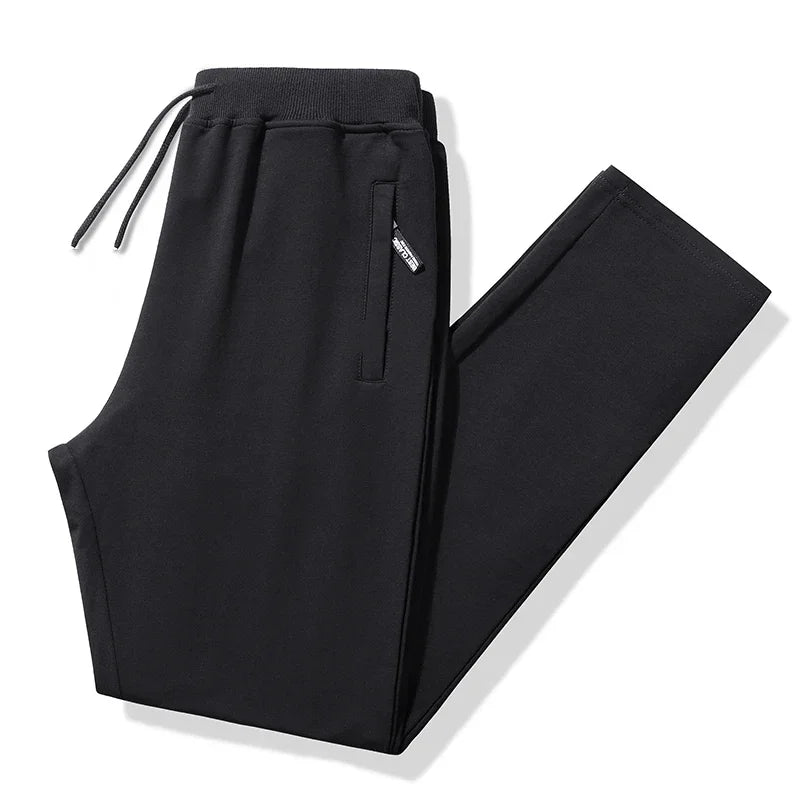Men's Casual Pants Plus Size 110-180KG Stretch Slim Fit Elastic Waist Jogger Pants 1XL-7XL Classic Black Trousers Male Clothing.