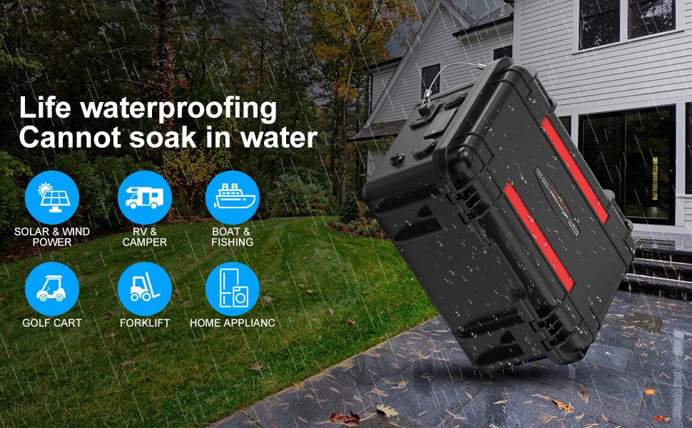 New12V100Ah LiFePo4 Battery 120AH 150AH200AH 12v Rechargeable Lithium Battery Pack300A With Bluetooth BMS for Comping Solar Boat.