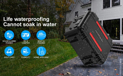 New12V100Ah LiFePo4 Battery 120AH 150AH200AH 12v Rechargeable Lithium Battery Pack300A With Bluetooth BMS for Comping Solar Boat.