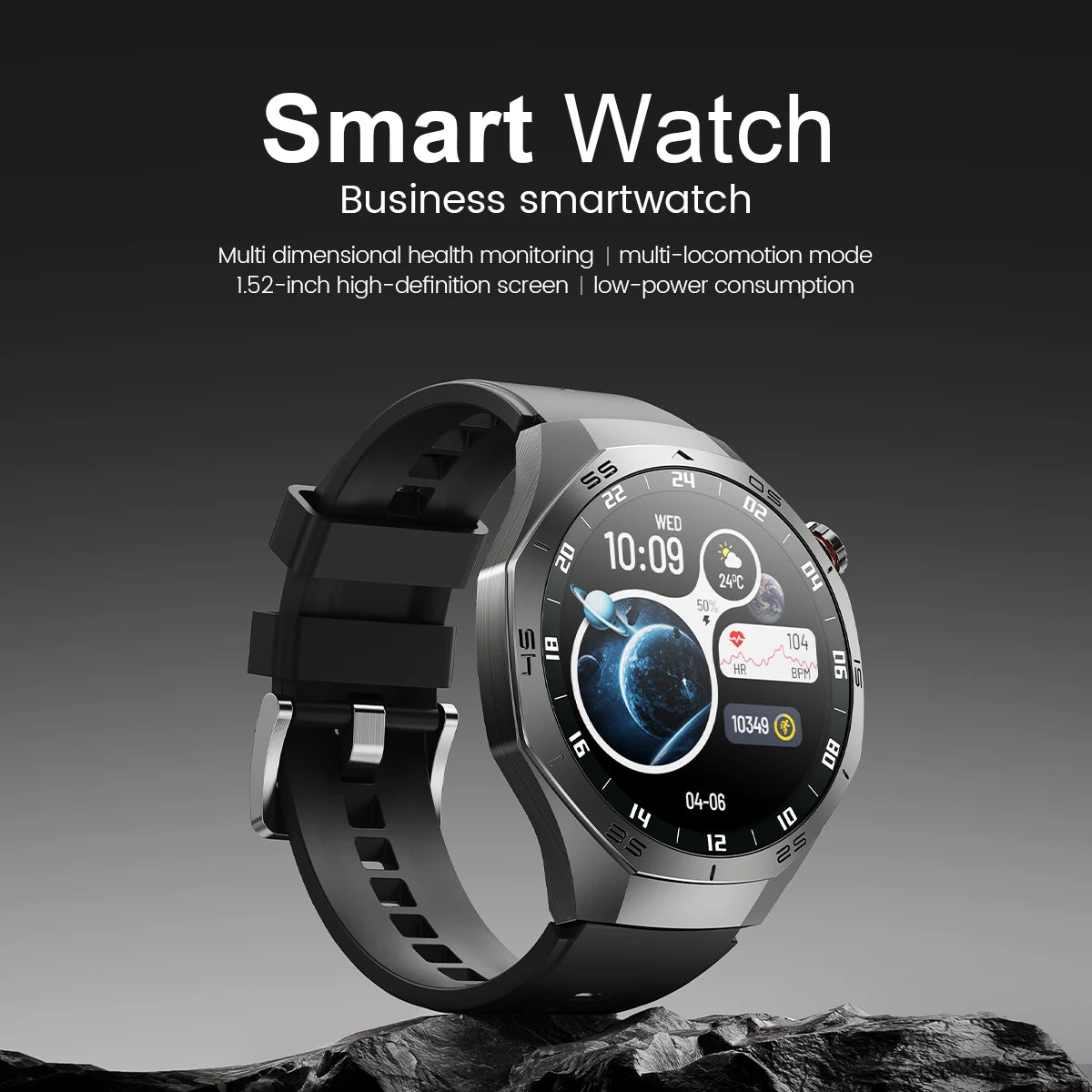 2025New For Android and ios Smart Watch Men AMOLED Screen GPS Motion trajectory Heart Rate Bluetooth Calls SmartWatch Waterproof.