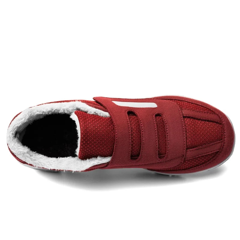 Winter Warm Elderly Shoes With Wide Toe Box Diabetic Shoes For Fat Foot Orthopedics Swollen Feet Thumb Eversion Foot Pain Relif.